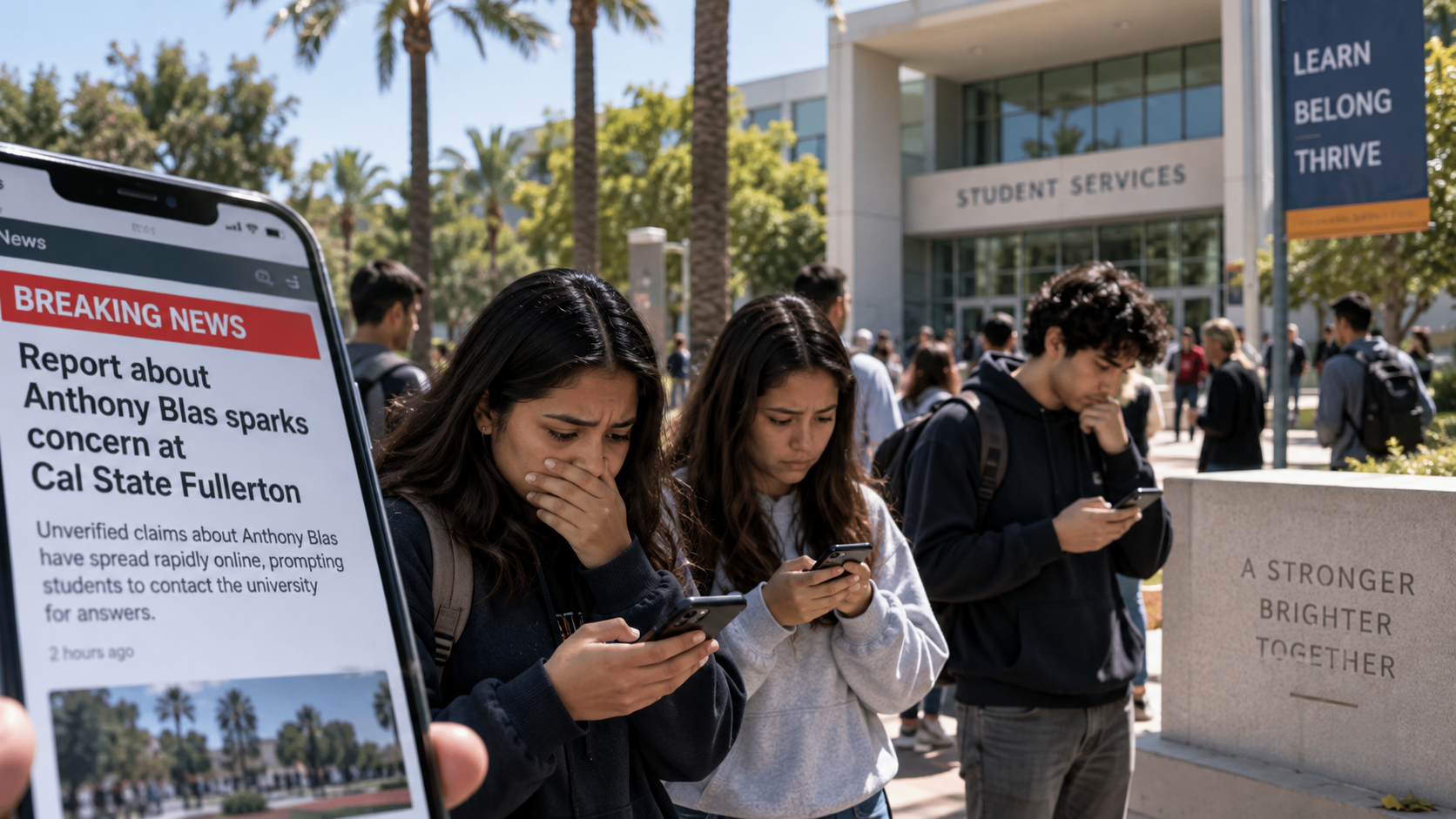 Anthony Blas Death Report Spreads Online, Prompting Concern at Cal State Fullerton